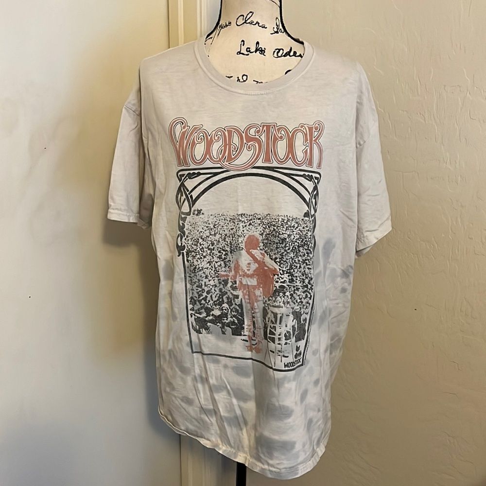 Junk Food Woodstock Design Graphic T-Shirt Festival Concert Music Bands